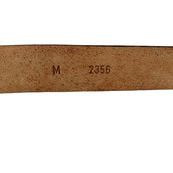 Vintage Berge Genuine Leather Snakeskin Belt Red Orange Size M - Picture 6 of 8